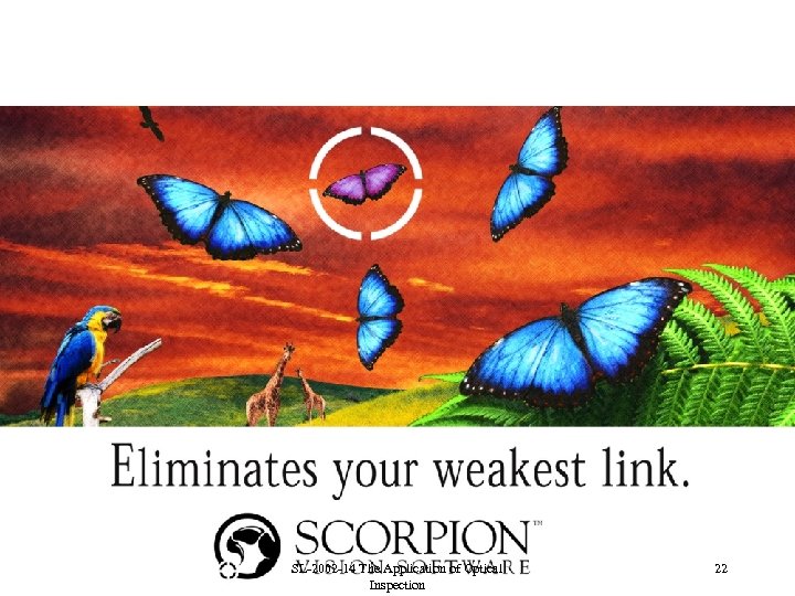 SL-2002 -14 The Application of Optical Inspection 22 