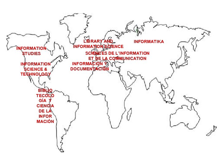 INFORMATION STUDIES INFORMATION SCIENCE & TECHNOLOGY BIBLIO TECOLO GÍA Y CIENCIA DE LA INFOR