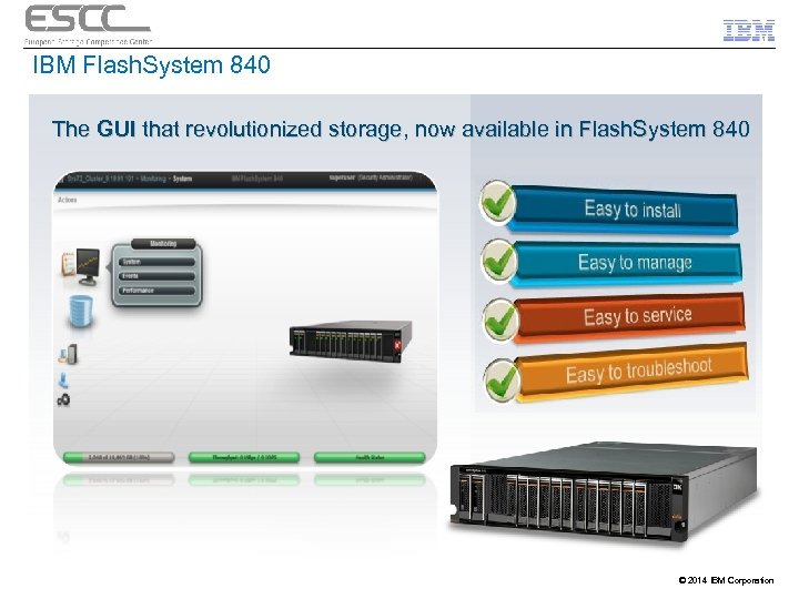 IBM Flash. System 840 The GUI that revolutionized storage, now available in Flash. System