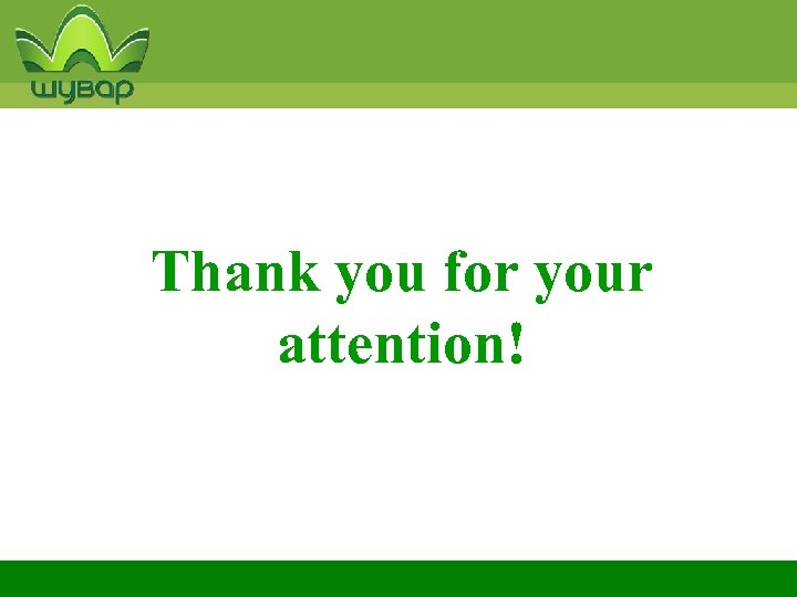 Thank you for your attention! 