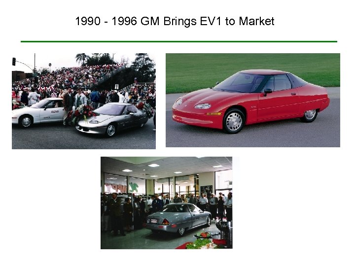 1990 - 1996 GM Brings EV 1 to Market 