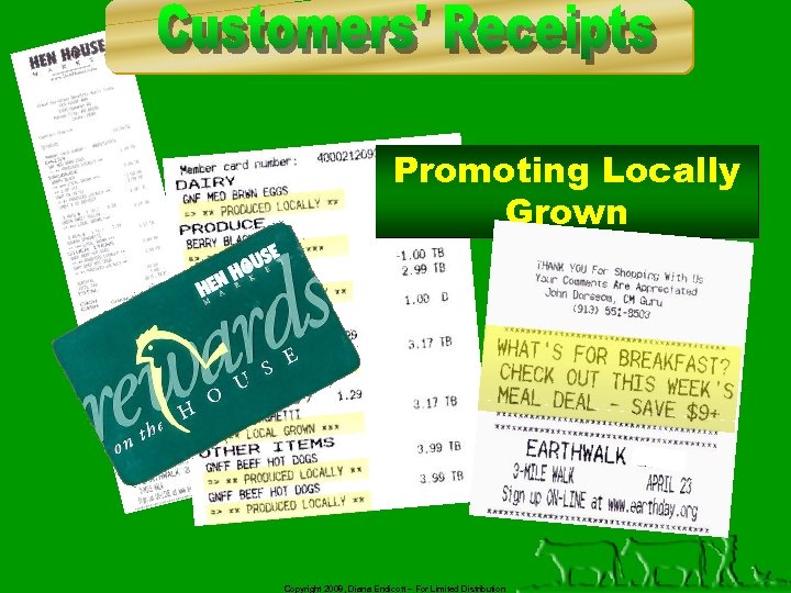 Promoting Locally Grown Copyright 2008, Diana Endicott – For Limited Distribution 