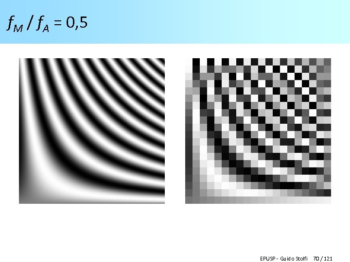 f. M / f. A = 0, 5 EPUSP - Guido Stolfi 70 /