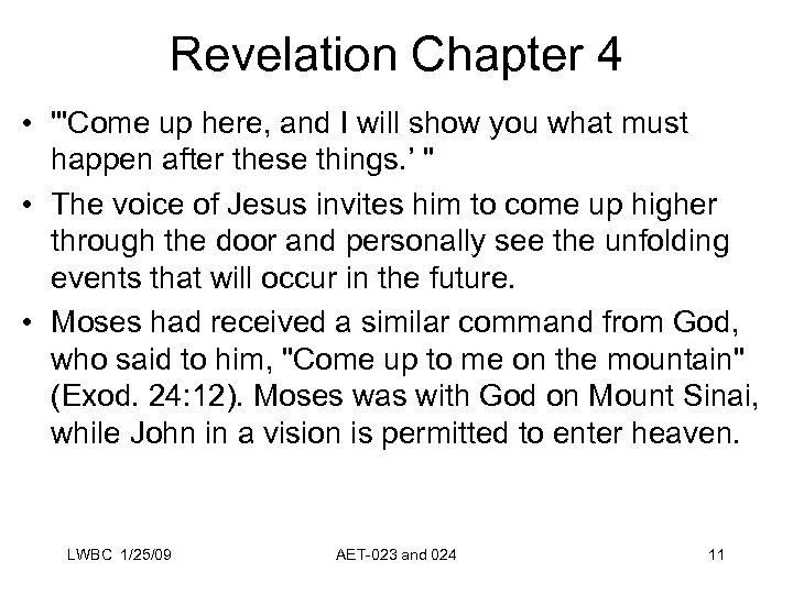 Revelation Chapter 4 • 
