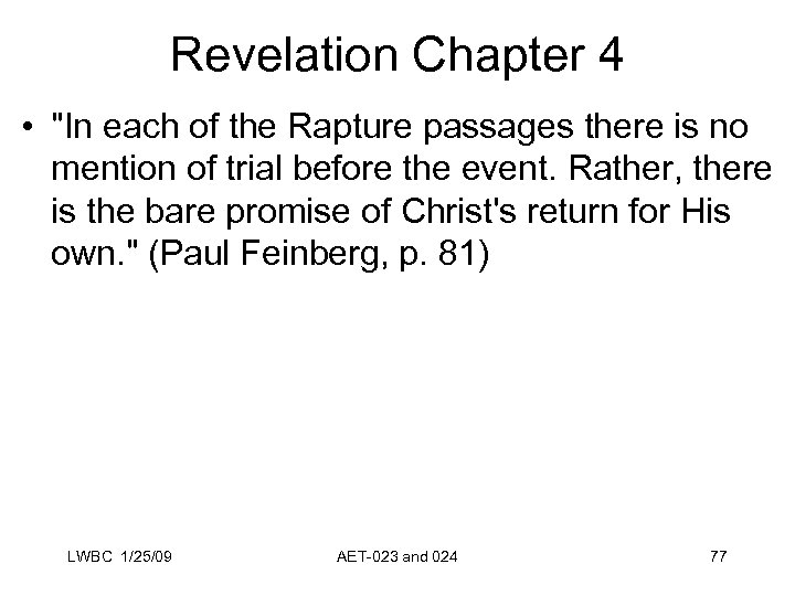 Revelation Chapter 4 • 