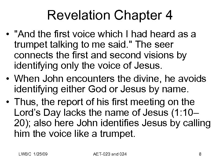 Revelation Chapter 4 • 