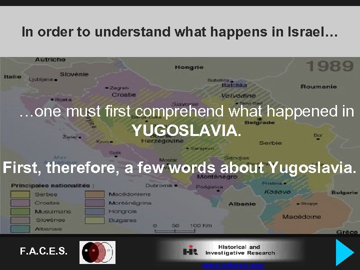 In order to understand what happens in Israel… …one must first comprehend what happened