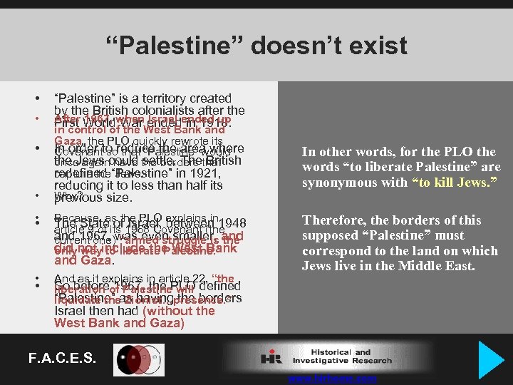 “Palestine” doesn’t exist • • • “Palestine” is a territory created by the British