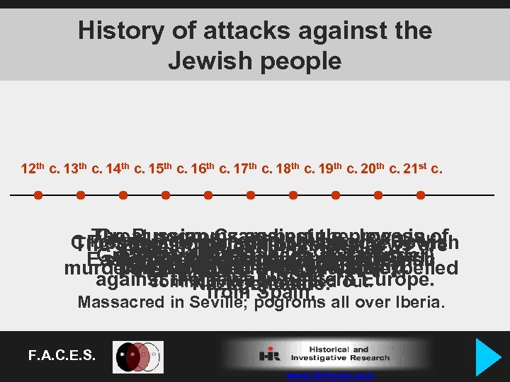 History of attacks against the Jewish people 12 th c. 13 th c. 14