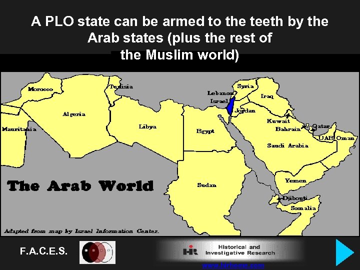 A PLO state can be armed to the teeth by the Arab states (plus