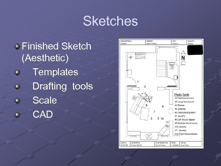 Sketches Finished Sketch (Aesthetic) Templates Drafting tools Scale CAD 