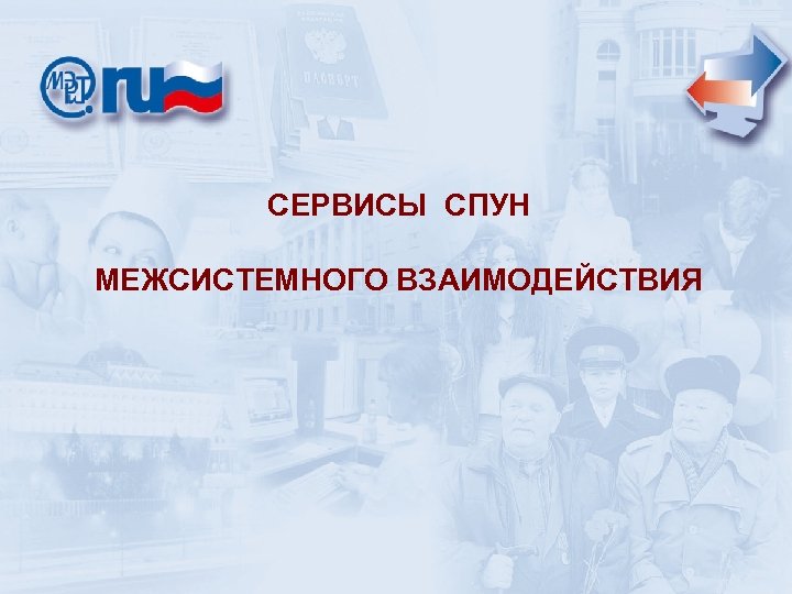 СЕРВИСЫ СПУН МЕЖСИСТЕМНОГО ВЗАИМОДЕЙСТВИЯ 