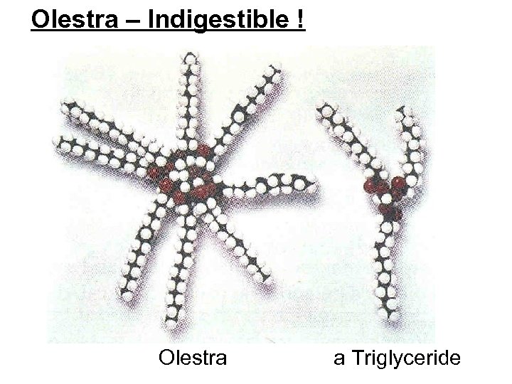 Olestra – Indigestible ! Olestra a Triglyceride 
