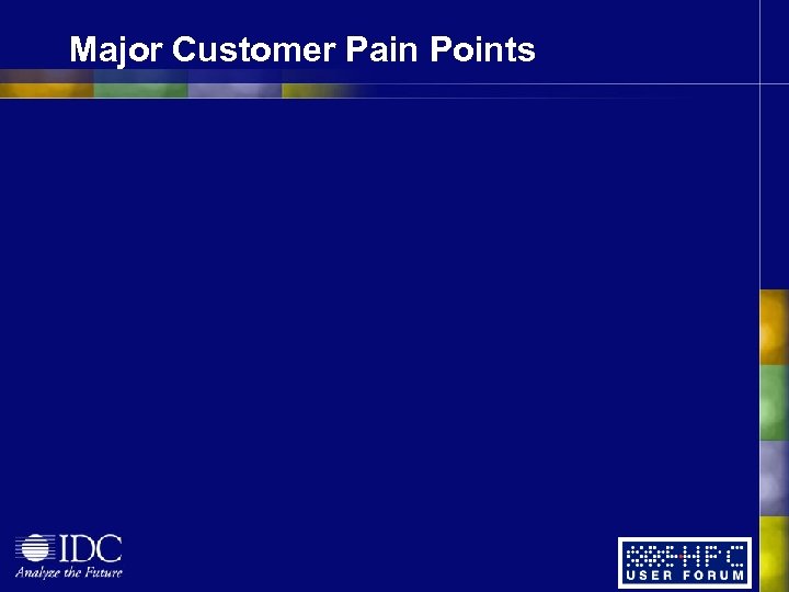 Major Customer Pain Points 