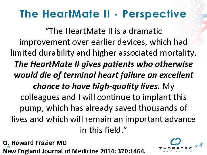 The Heart. Mate II - Perspective “The Heart. Mate II is a dramatic improvement