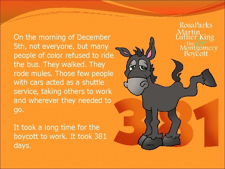 On the morning of December 5 th, not everyone, but many people of color