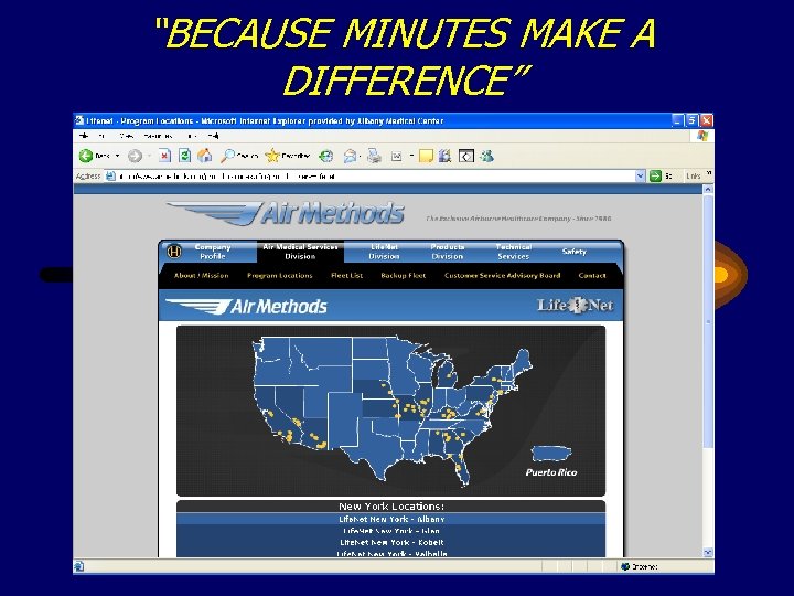 “BECAUSE MINUTES MAKE A DIFFERENCE” 