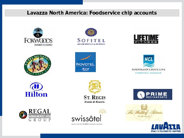 Lavazza North America: Foodservice chip accounts 