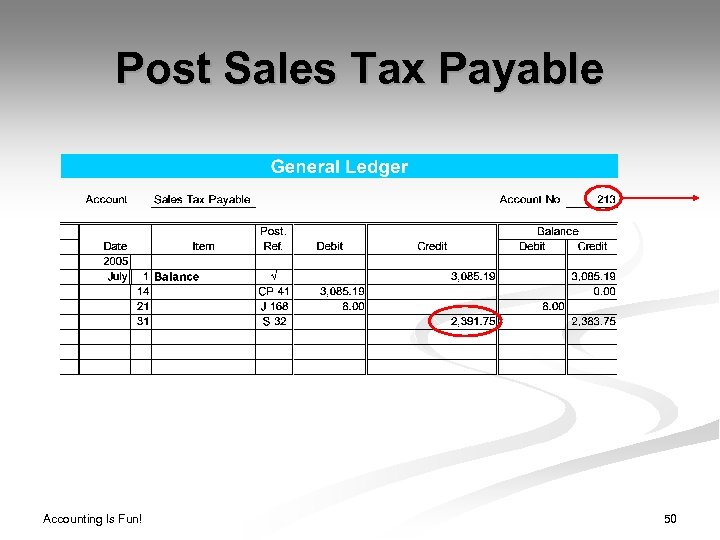 Post Sales Tax Payable Accounting Is Fun! 50 
