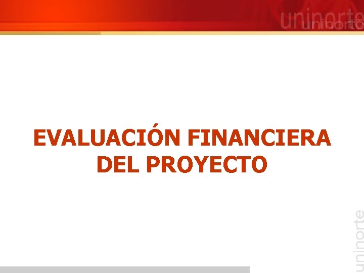 EVALUACIÓN FINANCIERA DEL PROYECTO 