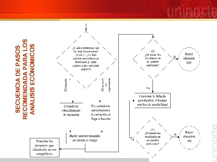 SECUENCIA DE PASOS RECOMENDADA PARA LOS ANÁLISIS ECÓNOMICOS 