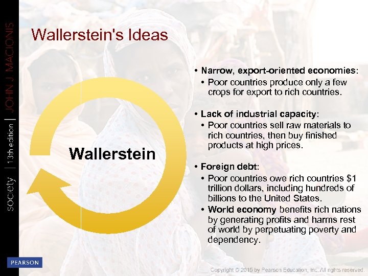 Wallerstein's Ideas • Narrow, export-oriented economies: • Poor countries produce only a few crops