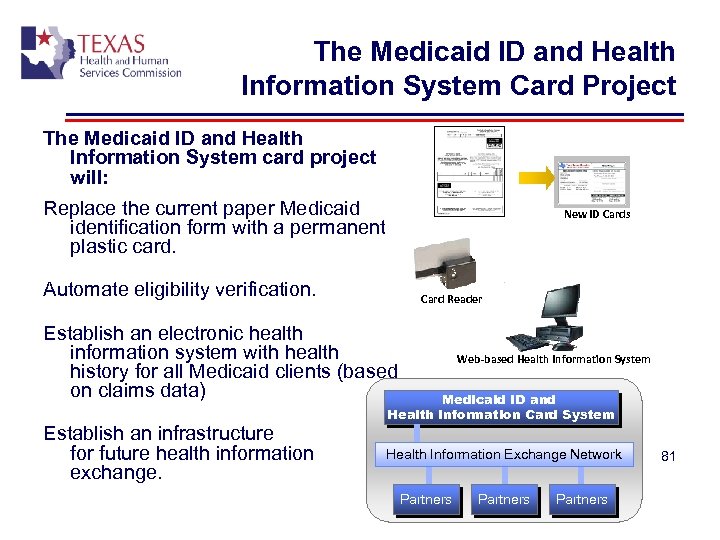 The Medicaid ID and Health Information System Card Project The Medicaid ID and Health