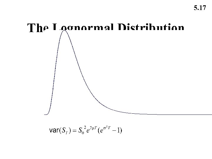 5. 17 The Lognormal Distribution 