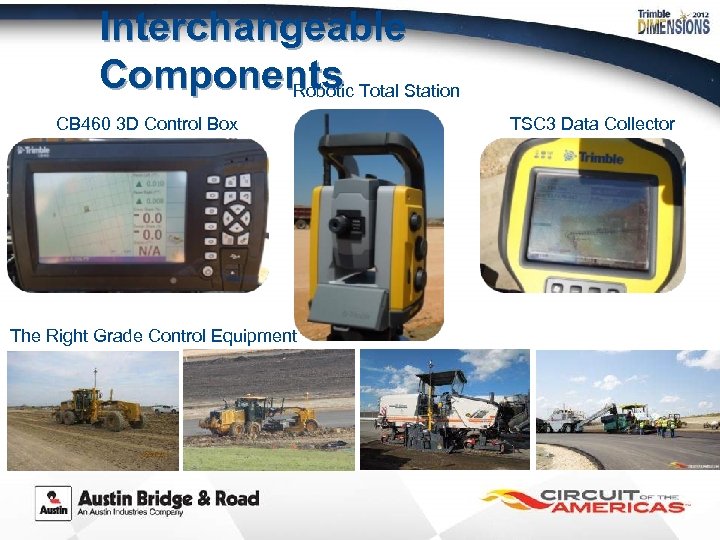 Interchangeable Components Total Station Robotic CB 460 3 D Control Box The Right Grade