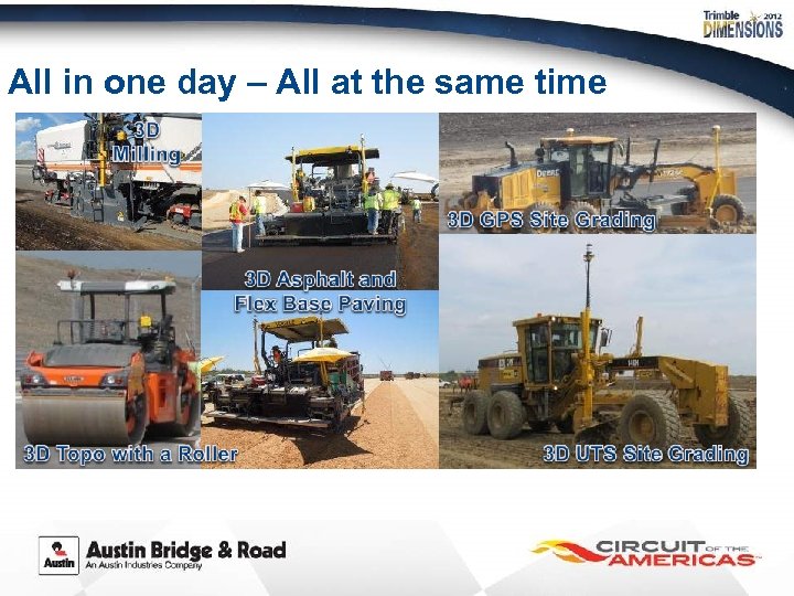 All in one day – All at the same time 