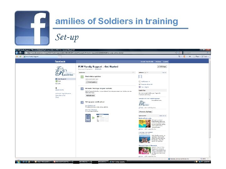 amilies of Soldiers in training Set-up 