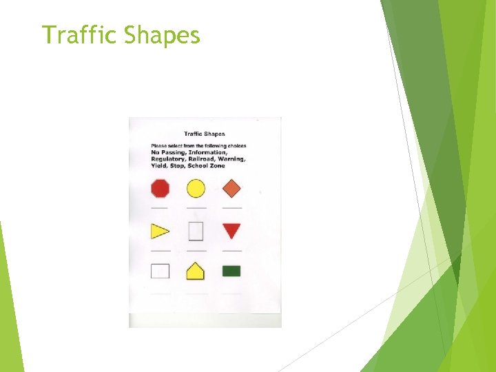 Traffic Shapes 