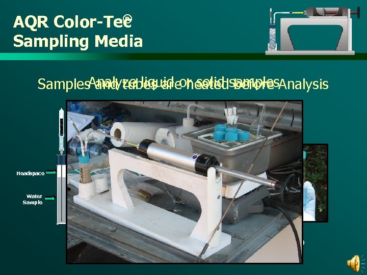 ® AQR Color-Tec Sampling Media Samples. Analyze liquid or solid samples. Analysis and tubes