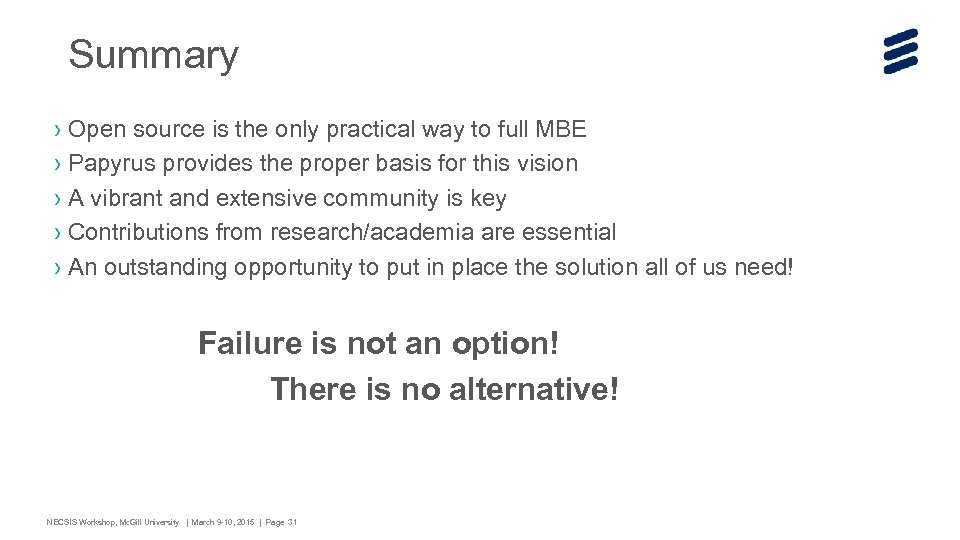 Summary › Open source is the only practical way to full MBE › Papyrus