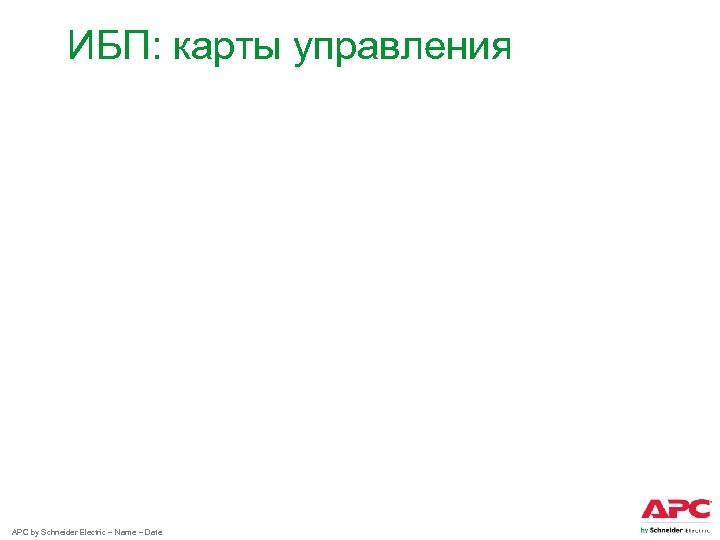 ИБП: карты управления APC by Schneider Electric – Name – Date 