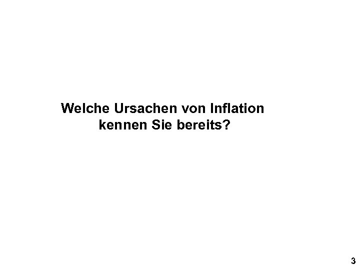 Ursachen Von Inflation Vorjahresveränderung Des LIK Als