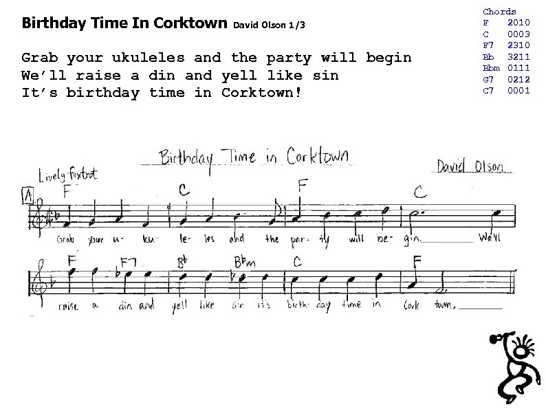 Birthday Time In Corktown David Olson 1/3 Grab your ukuleles and the party will