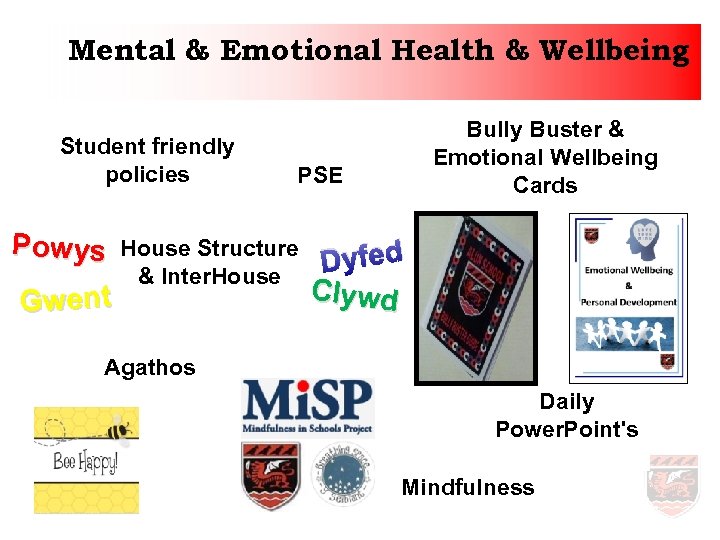 Mental & Emotional Health & Wellbeing Student friendly policies Bully Buster & Emotional Wellbeing