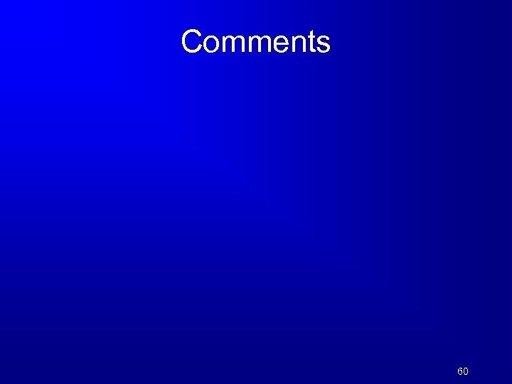 Comments 60 