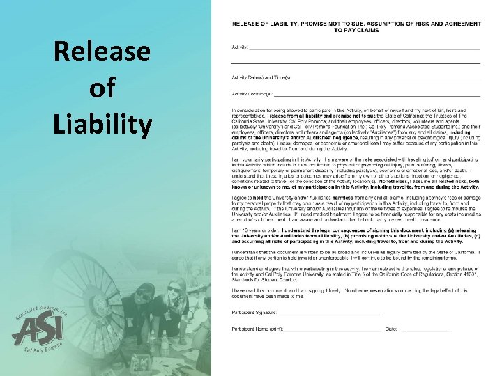 Release of Liability 
