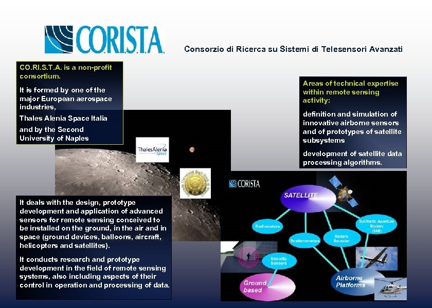 Consorzio di Ricerca su Sistemi di Telesensori Avanzati CO. RI. S. T. A. is