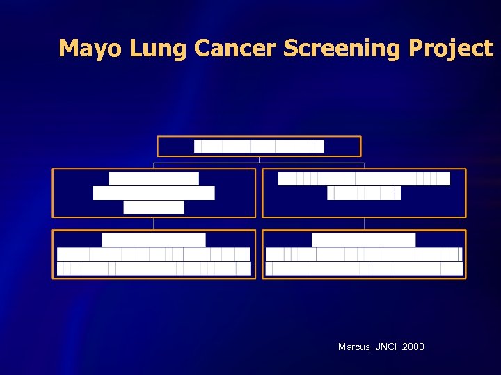 Mayo Lung Cancer Screening Project Marcus, JNCI, 2000 