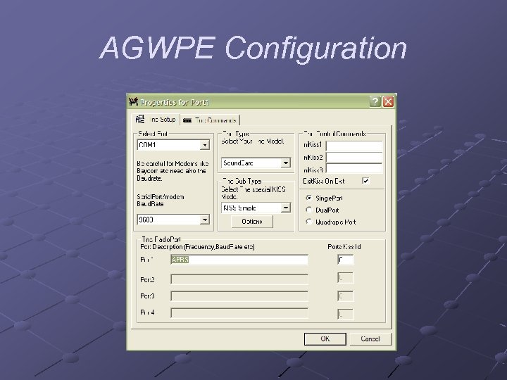 AGWPE Configuration 