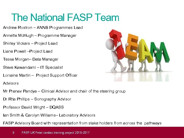 The National FASP Team Andrew Rostron – ANNB Programmes Lead Annette Mc. Hugh –