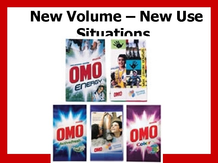 New Volume – New Use Situations 