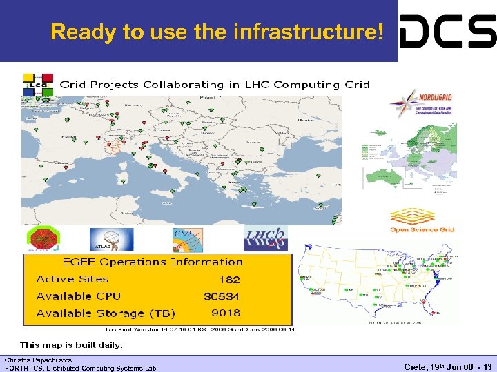 Ready to use the infrastructure! Christos Papachristos FORTH-ICS, Distributed Computing Systems Lab Crete, 19