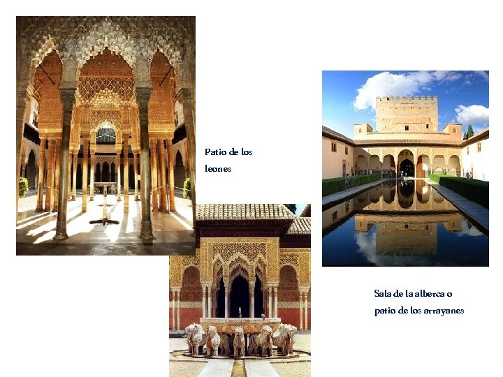 Patio de los leones Sala de la alberca o patio de los arrayanes 