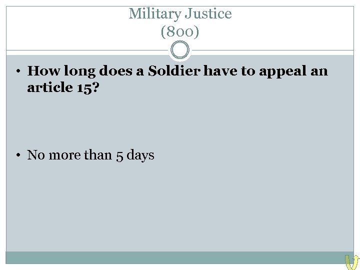Military Justice (800) • How long does a Soldier have to appeal an article