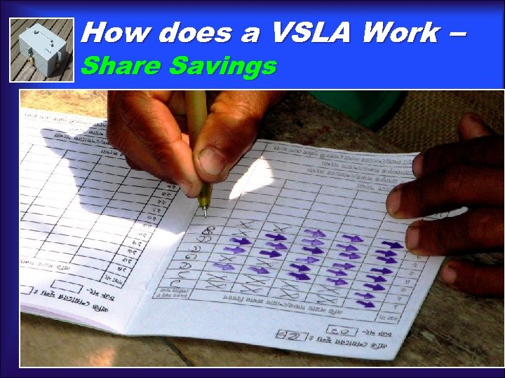 How does a VSLA Work – Share Savings 