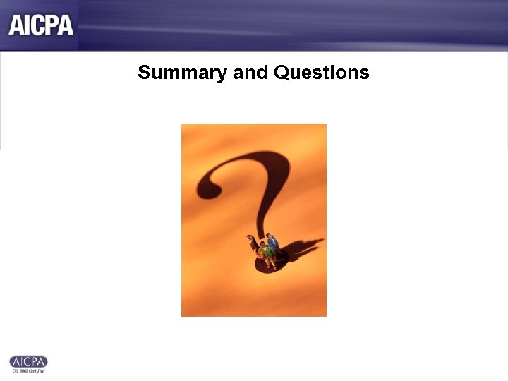 Summary and Questions 